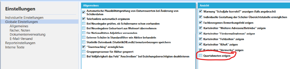 Einstellungen